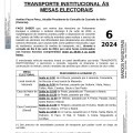 Transporte institucional elecciones Parlamento Europeo